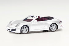 Herpa 038843-002 - H0 - Porsche 911 Carrera 2 Cabrio - metallic weiß